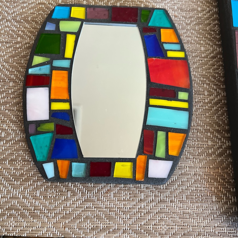 Mirror Abstract Mosaic: Mid-century - Picture 3 of 10